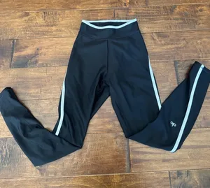 ALO Yoga Black Leggings with Trim thumbnail 1