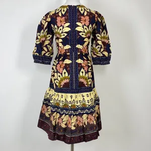 NWOT Farm Rio Ainika Chill Mini Dress Floral Womens Sz XXS Puff sleeves ruffle thumbnail 8