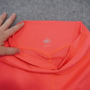 Alo Yoga Women's Large 5" Airlift Energy Shorts Bright Fluorescent Pink Coral thumbnail 4