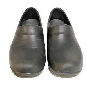 Crocs Womens Size 7 Black Dual Comfort Neria‎ Pro II Work Slip on Clog Rubber thumbnail 2