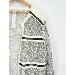 Chico's Lace Jacket Womens Size XL Boho Elegant‎ Fancy Romantic Feminine Artsy thumbnail 2