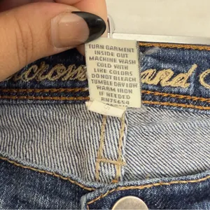 Abercrombie and Fitch Y2K Jeans Skinny Leg Zipper Low Rise Medium Wash Size‎ 4 thumbnail 6