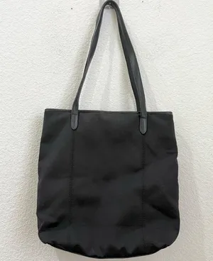 Vintage COACH 6217 Black Neoprene w/ Leather Handle Triple Compartment Tote Bag thumbnail 2