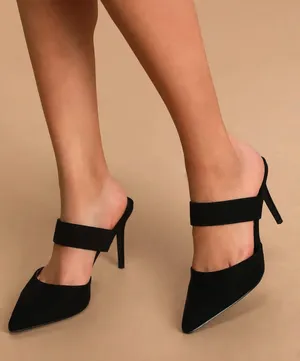 Black Pointed Heel thumbnail 1