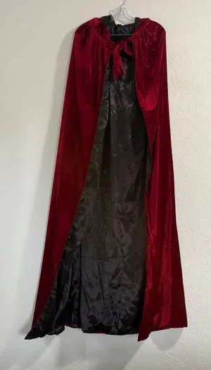 Elegant Velvet Cape Cloak Fair Gothic And Formal Evening Renaissance one size thumbnail 1