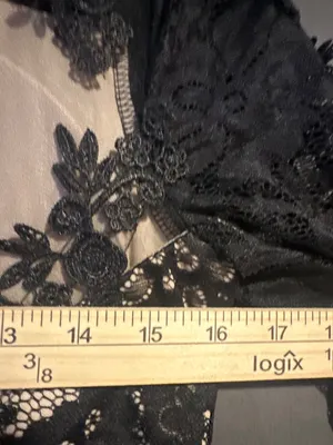 NWT Women L 8 10 Black Lace Mermaid Maxi Gown Gothic Formal Evening SHEIN Belle thumbnail 9