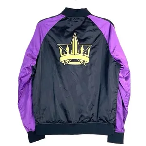 Jeffree Star Black & Purple Bomber Jacket Size Large thumbnail 2