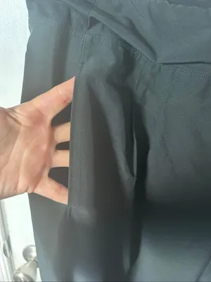 Brooks running black pants tight size large with pockets thumbnail 3