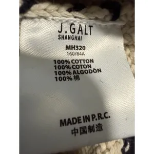 John Galt Brandy Melville Blue White Stripes Fisherman Copenhagen Chunky Sweater thumbnail 6