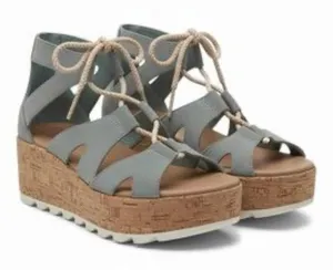 Sorel Cameron Lace Up Gladiator Flatform Size 9 thumbnail 1