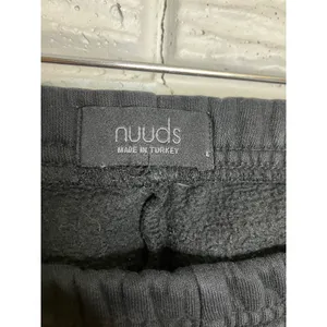 Nuuds‎ Sweatpants Women Large Black Excellent Fleece Lined Joggers athleisure thumbnail 3