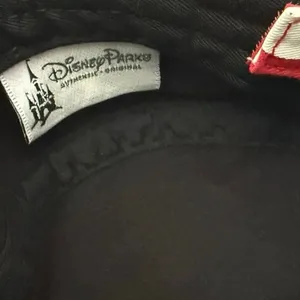 Disney Minne Mouse Hat Cap Strap Back Adult Black Red 5 Panel Bling Jewel Cotton thumbnail 2
