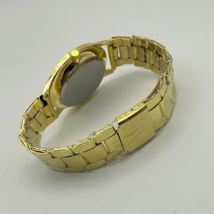 Geneva Platinum Gold-tone Stainless Steel Watch Working New Battery thumbnail 5