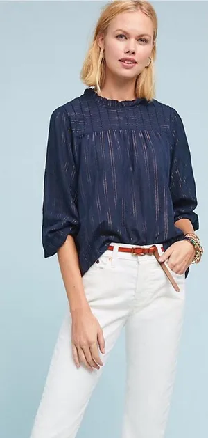 Anthropologie Maeve Reston Blouse thumbnail 1