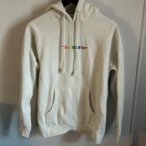 You Matter Embroidered Unisex Solid Eggshell Pullover Sweatshirt Hoodie White Size M thumbnail 10