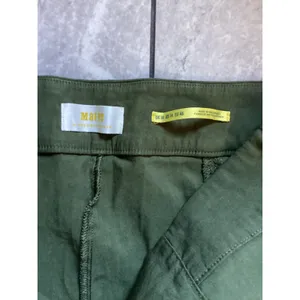 Maeve Anthropologie Olive Green High Rise Flare Wide Leg Seam Pants Size 14 thumbnail 3