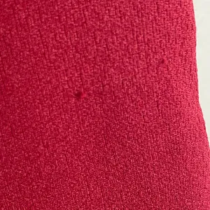 Vintage Handmade Dress‎ Sheath Red Burgundy Short Sleeves Crepe Women Classic thumbnail 9