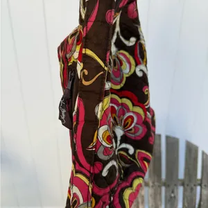 VERA BRADLEY Lisa B PUCCINI Shoulder Tote Handbag‎ 14x10” W thumbnail 6