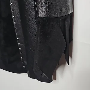 Vintage Maxen Couture RARE 100% leather rhinestone black western jacket sz 10 thumbnail 11