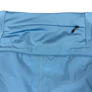 Blue Running Shorts Womens Athletic Zip Pocket Workout Activewear thumbnail 5