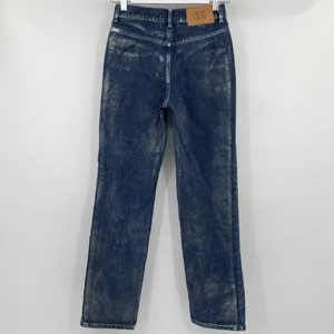 BDG Urban Outfitters Straight Leg‎ Cowboy Jean Metallic Mid Rise Women's Size 25 thumbnail 5