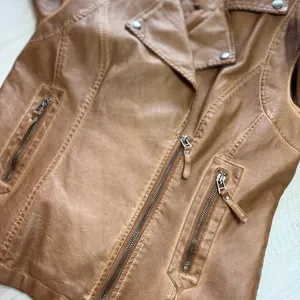 Max Studio Faux Leather Moto Jacket thumbnail 7
