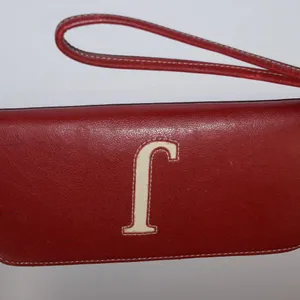 Liz Claiborne Wallet/Wristlet, Red Initialed  "J" thumbnail 1