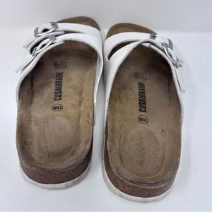 Cushionaire Lane White Leather Sandals - Size 10M - Gently Used, with Box thumbnail 8