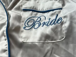 Lulu's white lare satin bride top thumbnail 7