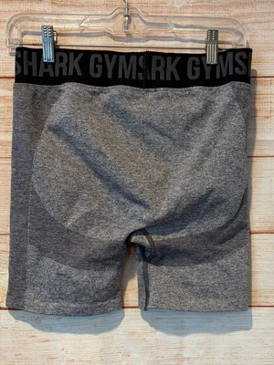 Gymshark Women's Gray Seamless Training Shorts thumbnail 4