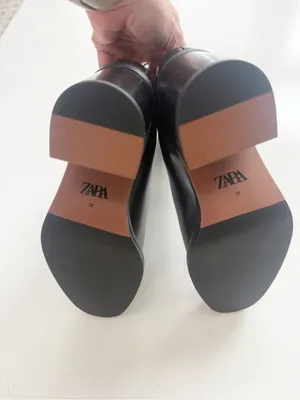 NWT Zara Black Ankle Boots size 7.5 thumbnail 4