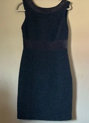 Tory Burch Women’s Tweed Sleeveless Lined Dress Sz XS/Small **see description thumbnail 1