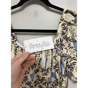 NEW Everyone Loves The Weekend Cotton Positano Dress in Shell Print - Size S thumbnail 8