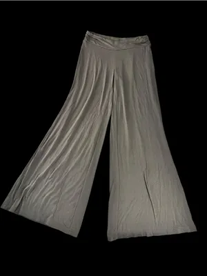 Boston Proper Wide-Leg Palazzo Pants clay gray color thumbnail 1