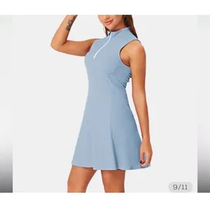 NEW Halara Size-XL Set Dress Short Collared Half‎ Zip Tennis Golf Sky Blue thumbnail 2
