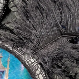 Disney parks nightmare before Christmas lace feather Halloween Minnie ears thumbnail 4