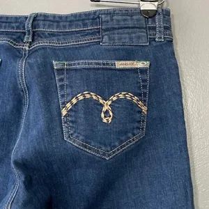 Mavi Molly Womens Size 31 32 Organic Cotton Denim Boot Cut Blue Jeans Festival thumbnail 7