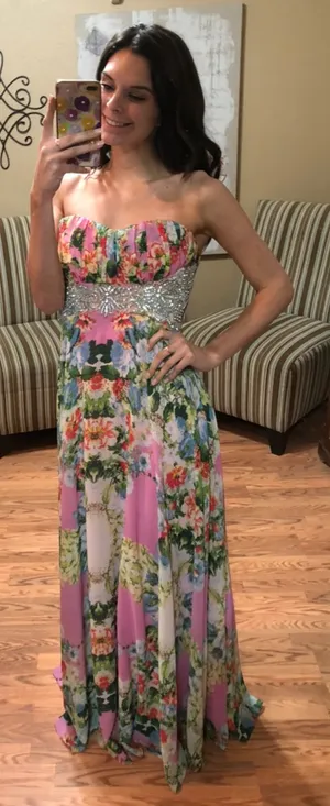City Triangles Prom Floral Dress thumbnail 1