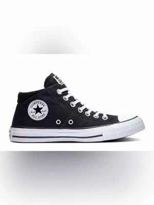 NWOB Converse Black & White High-Top Sneakers Size 7.5 thumbnail 2