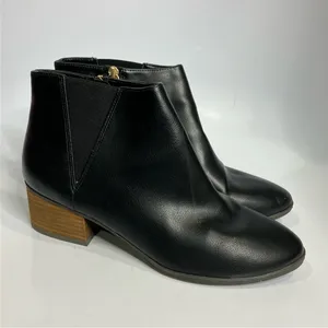 Dr. Scholl’s black tumbler ankle boots faux leather women’s size‎ 10 business thumbnail 2