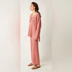 Free People Hailee Sweater Set - Soft Heather pink S thumbnail 2