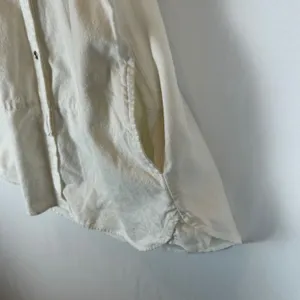 Free People White Sleeveless Button Down Shirt Top Frayed Edges Boho‎ S thumbnail 7
