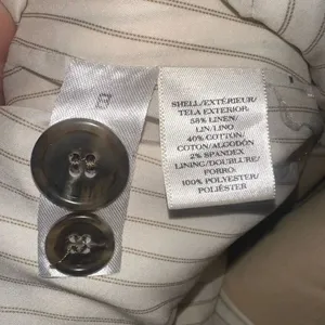 Ann Taylor linen cotton preppy romantic royalcore 0 blazer thumbnail 3