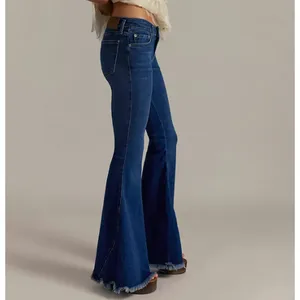 We The Free Free People Daisy Blue Emre Low-Rise Flare Jeans NWT Size 26 thumbnail 7