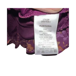 Lush Clothing NEW Mini Dress Womens Sz M Purple Floral Ruched Long Sleeve Holiday Dress thumbnail 4
