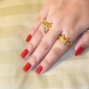 Gold Hammerhead Shark Ring thumbnail 7