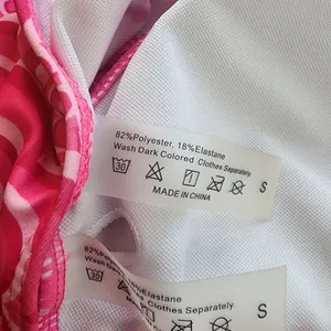 Pink Floral High Cut Bikini (S) Pink thumbnail 9