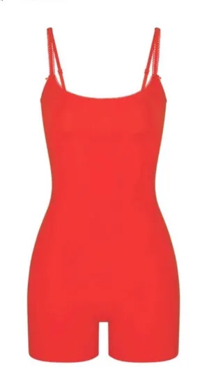Skims Fits Everybody Valentines Onesie Ruby Red Romper Size Small S thumbnail 1