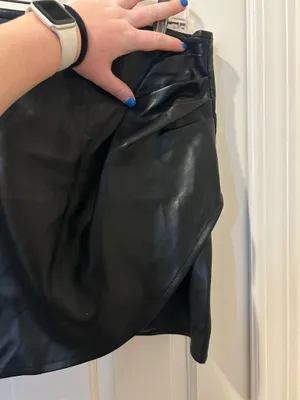 Leather skirt Black Size L thumbnail 2