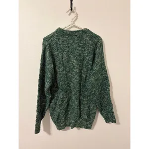 Vintage Enzo Lorenzo Sweater Size XL Green Chunky Knit Pullover Jumper Cozy Top thumbnail 7